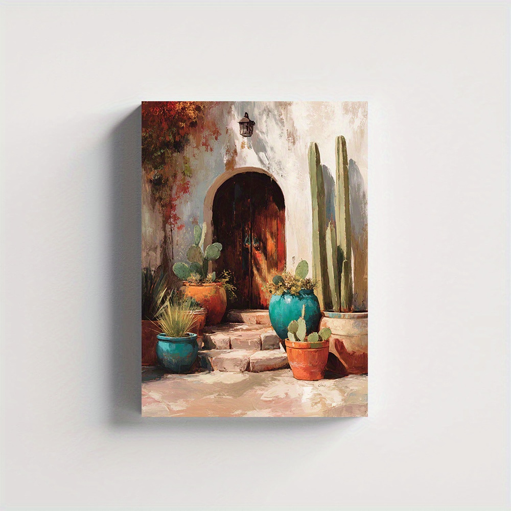 Terracotta Pot - (Tanpa bingkai) Lukisan Kanvas Pemandangan Gurun